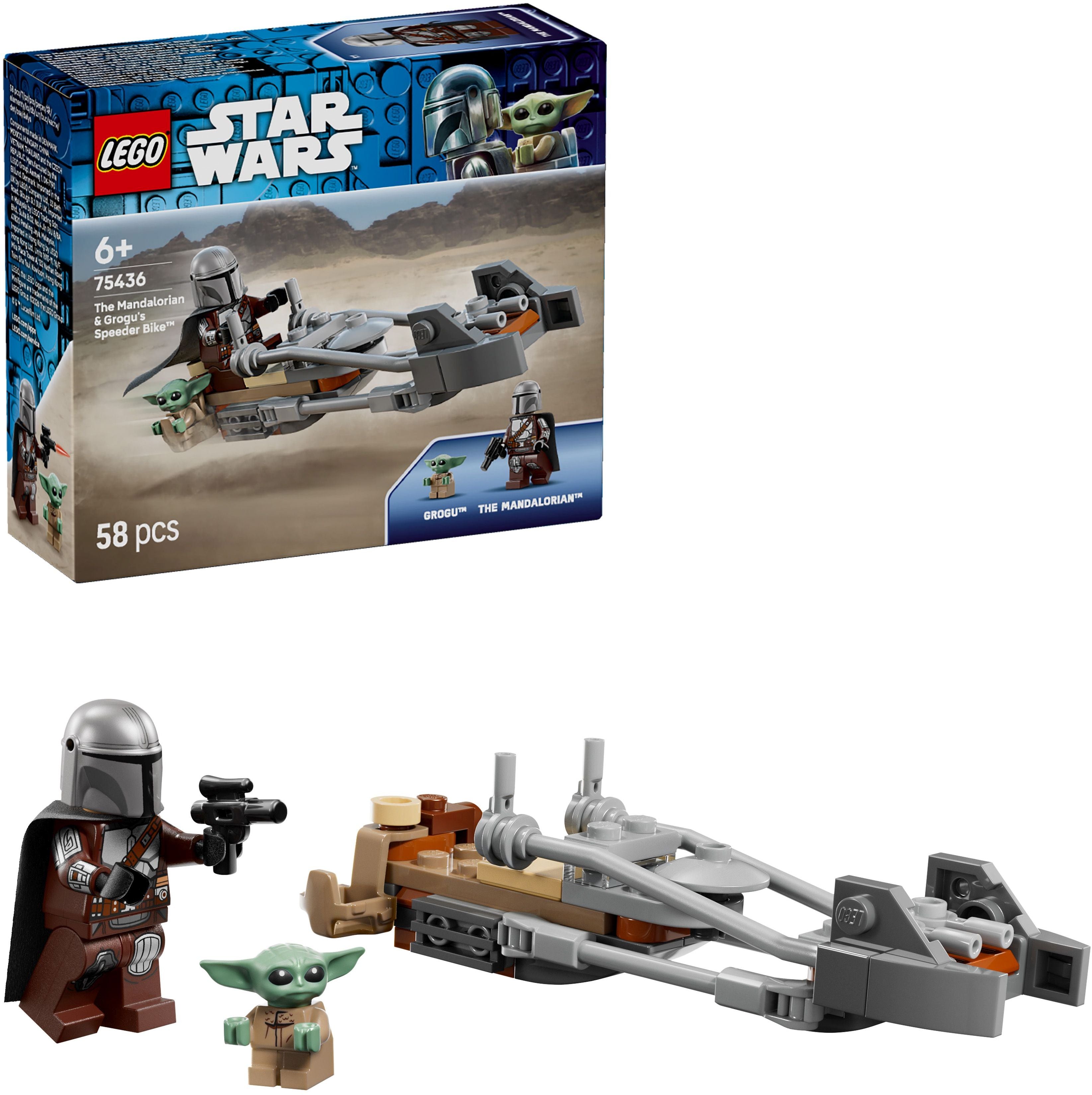 LEGO Star Wars™ 75436 Der Mandalorianer und Grogu auf ihrem Speeder Bike™ - Bild 7