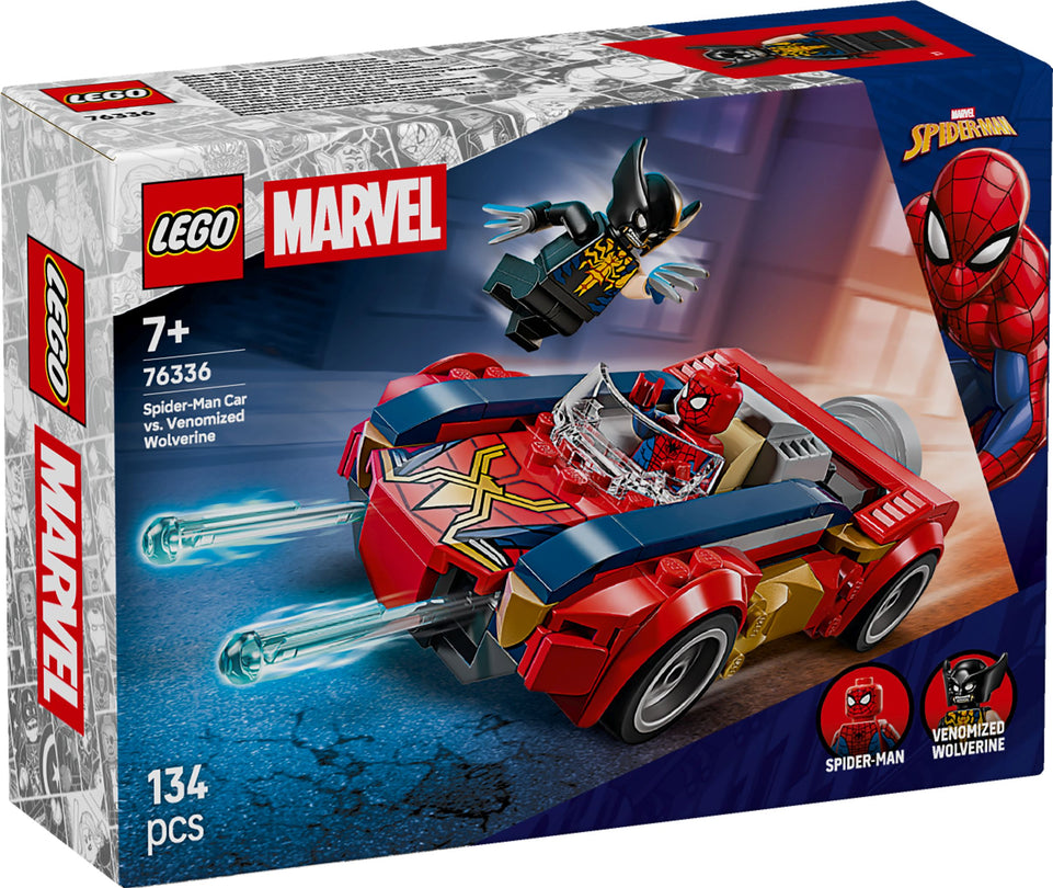 LEGO Marvel  76336 Spider-Man Auto vs. Venomized Wolverine