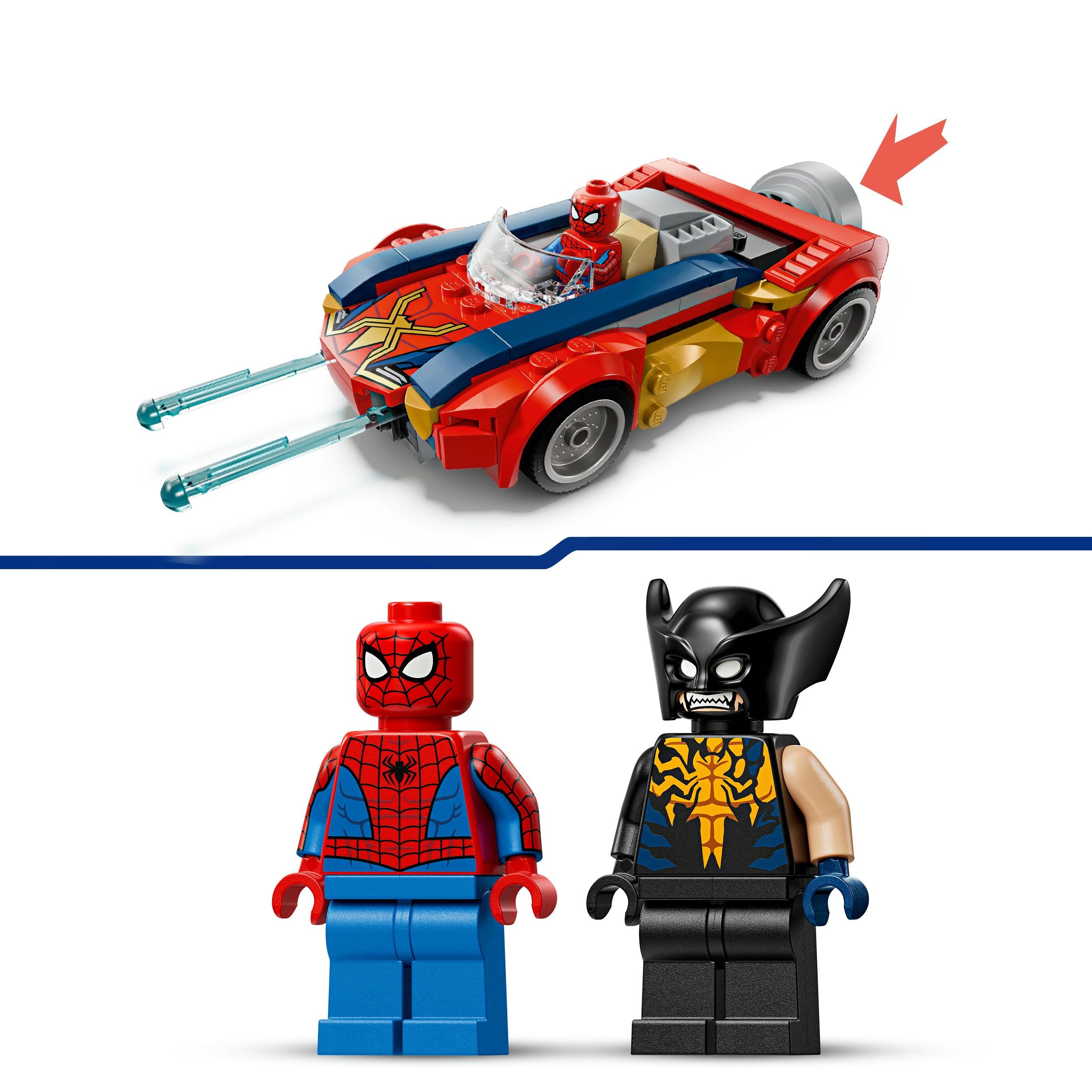LEGO Marvel  76336 Spider-Man Auto vs. Venomized Wolverine - Bild 6