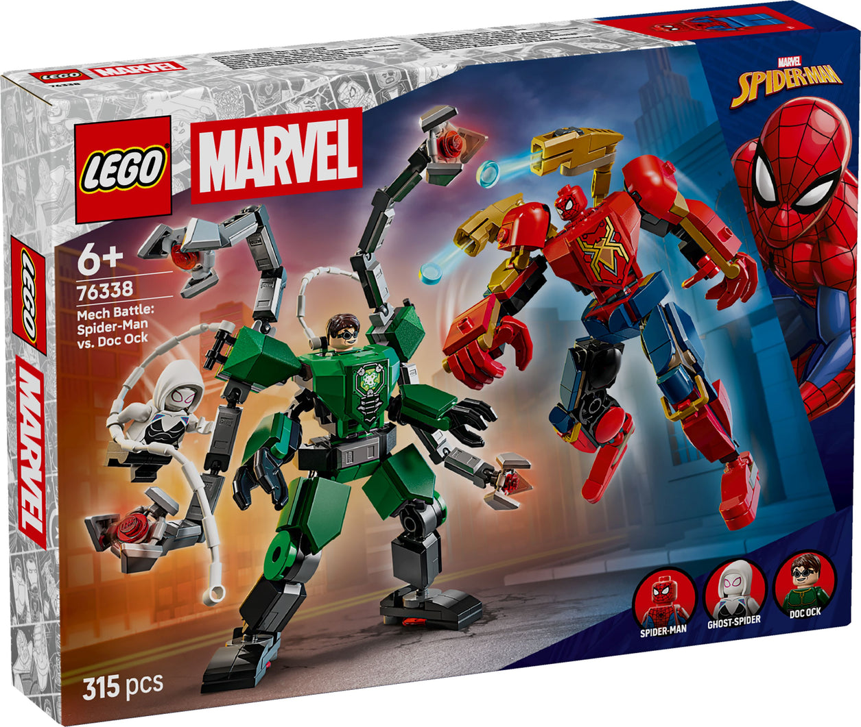 LEGO® Marvel Super Heroes™ 76338 Mech-Duell Spider-Man vs. Doc Ock