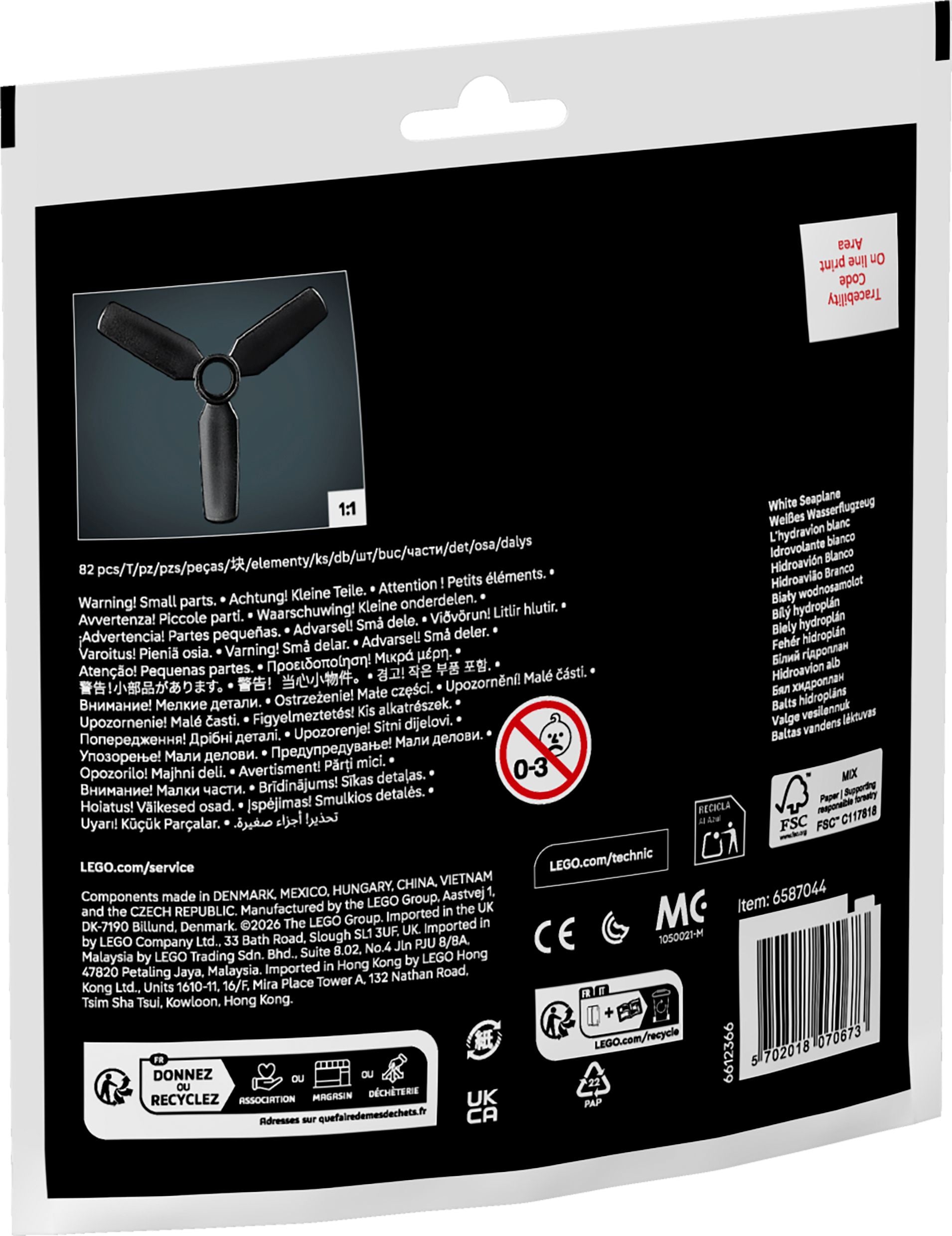 LEGO Technic Weisses Wasserflugzeug 30736 - Bild 4