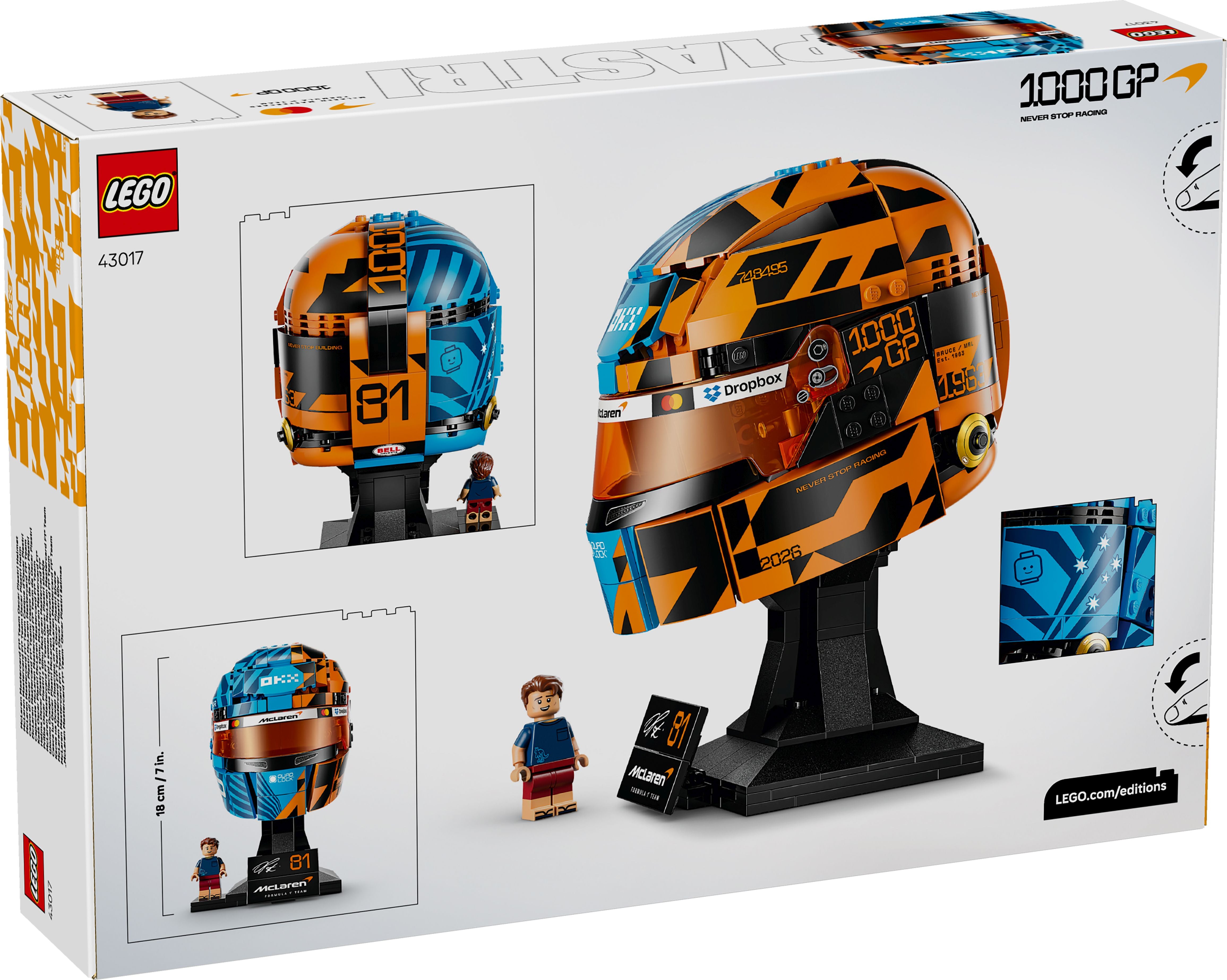 LEGO Special Editions 43017 McLaren Mastercard F1® Team Oscar Piastri Helm - Bild 8