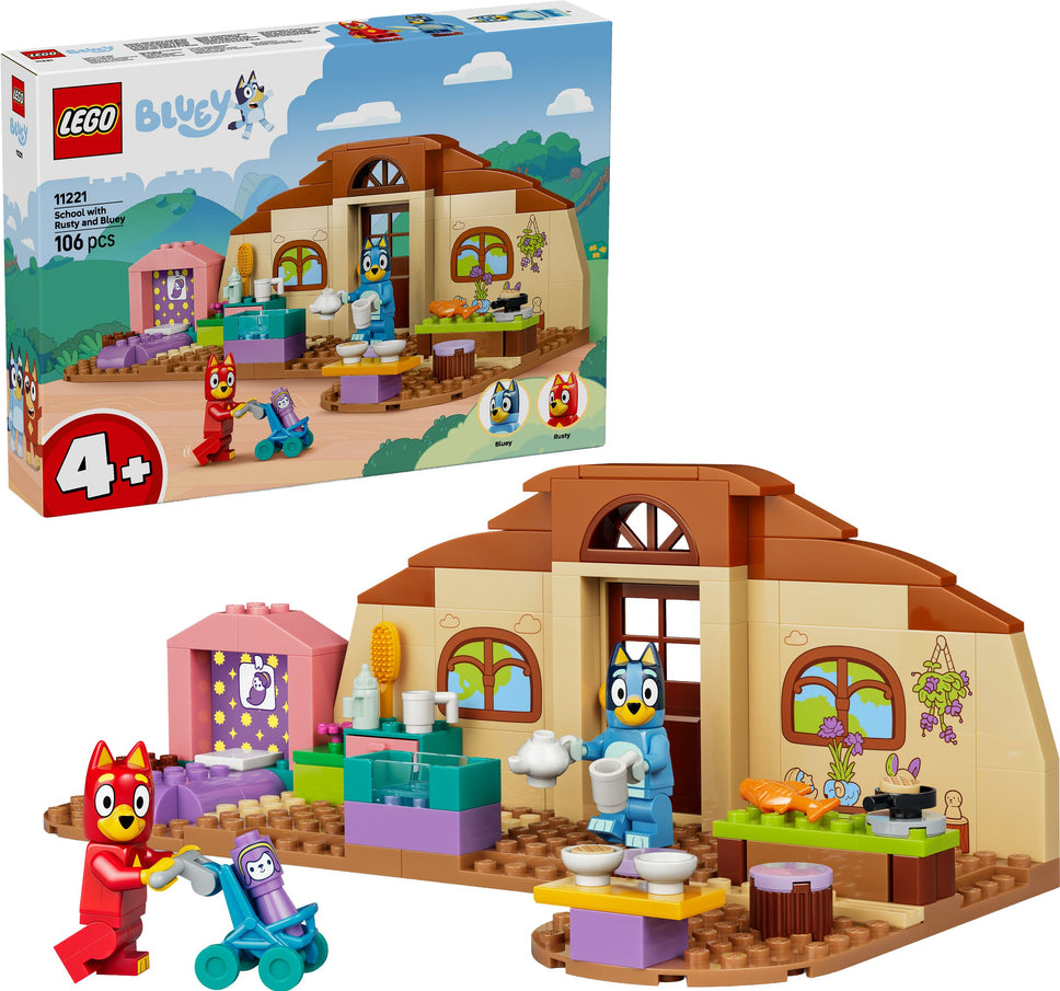 LEGO® Bluey 11221 Schule mit Rusty und Bluey