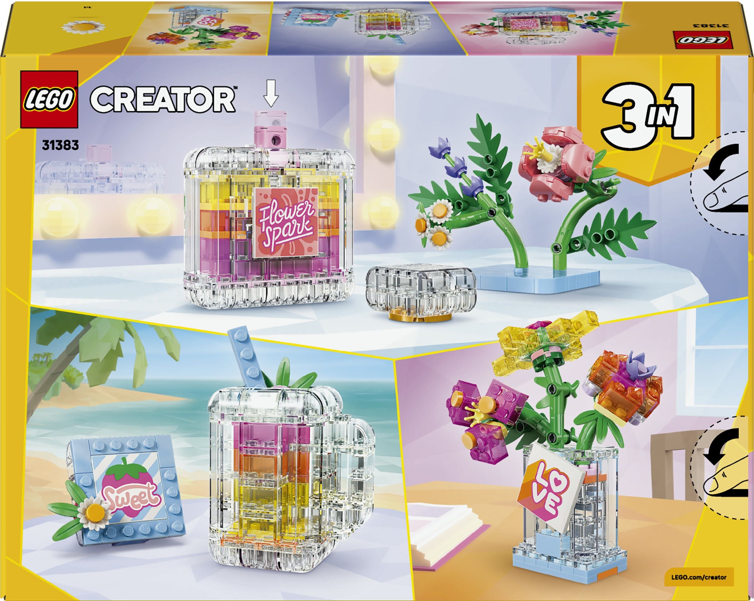 LEGO Creator 31383 Parfümflasche mit Blumendeko - Bild 4