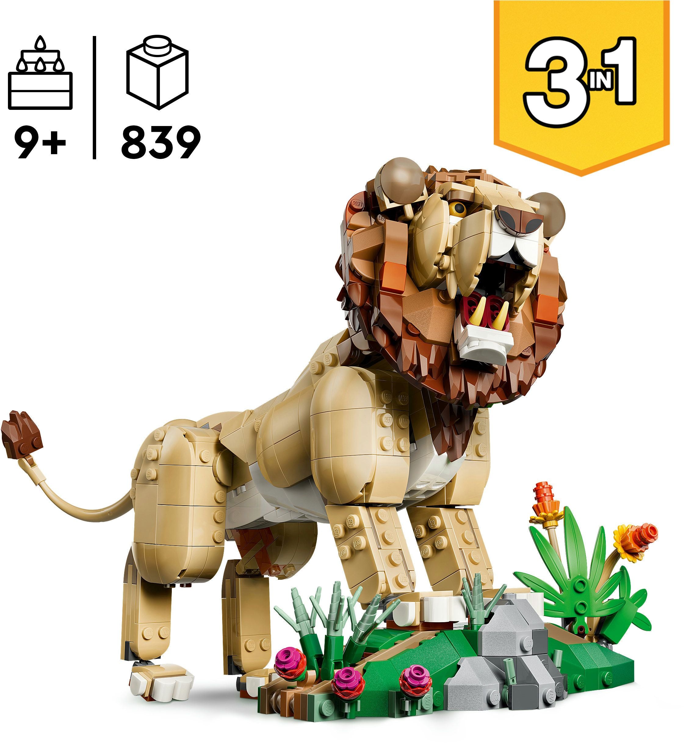 LEGO Creator 31386 Wilde Tiere - Majestätischer Löwe - Bild 8