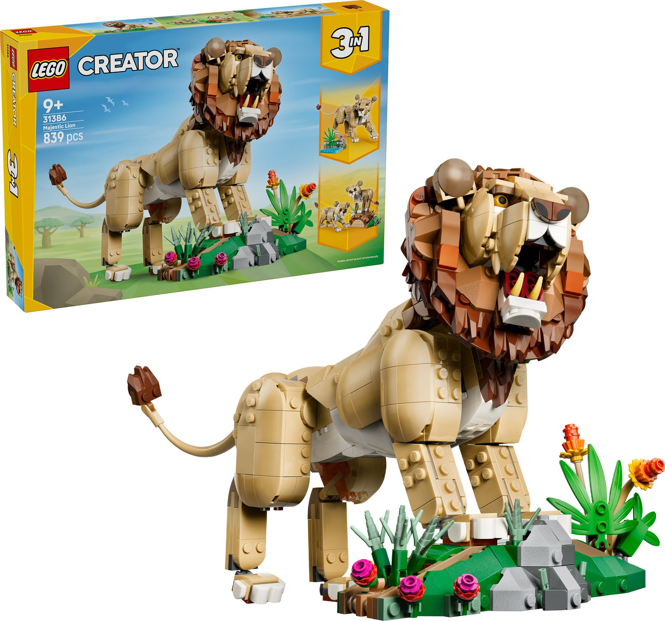 LEGO Creator 31386 Wilde Tiere - Majestätischer Löwe