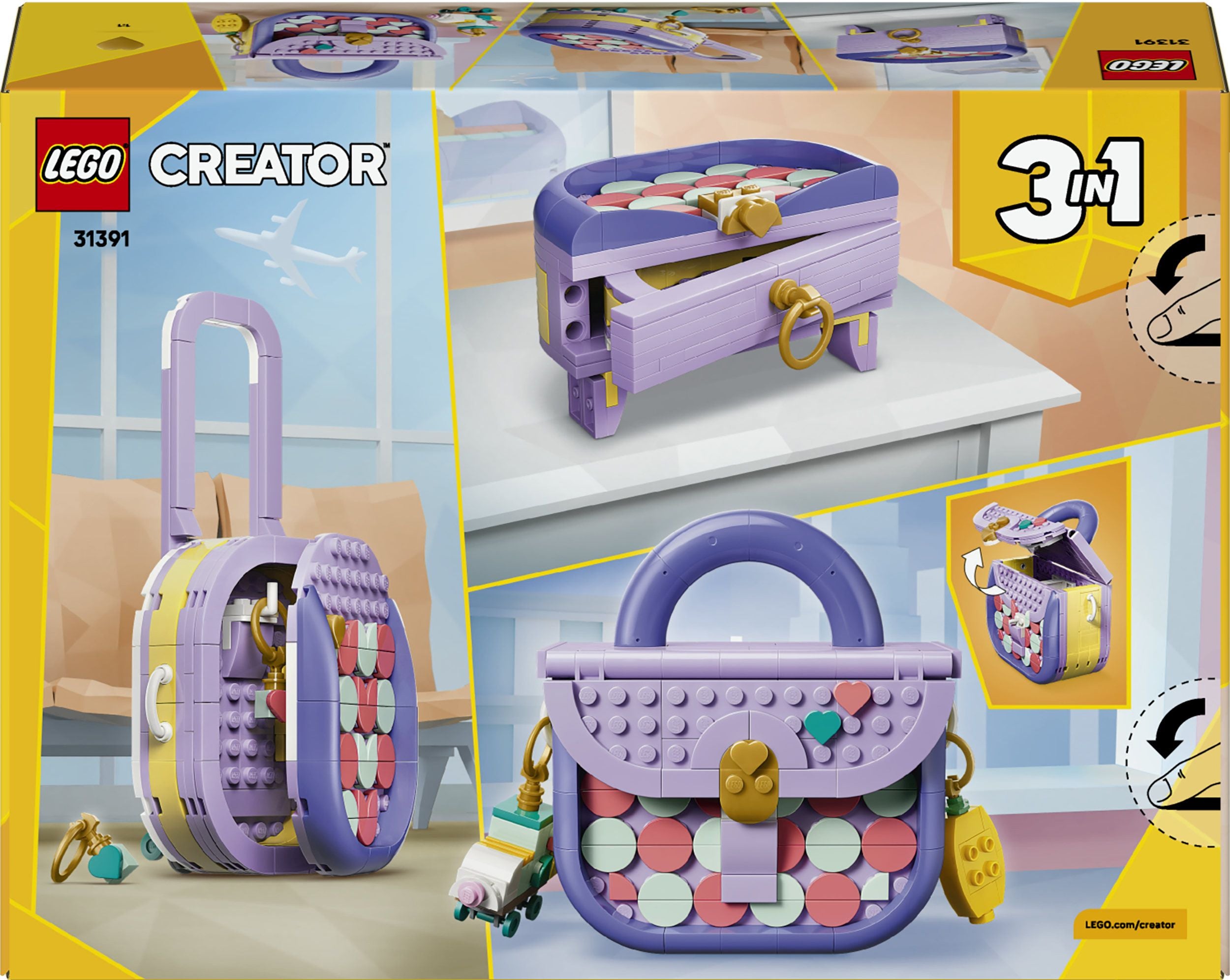 LEGO Creator 31391 Modische Tasche mit Staufach - Bild 6