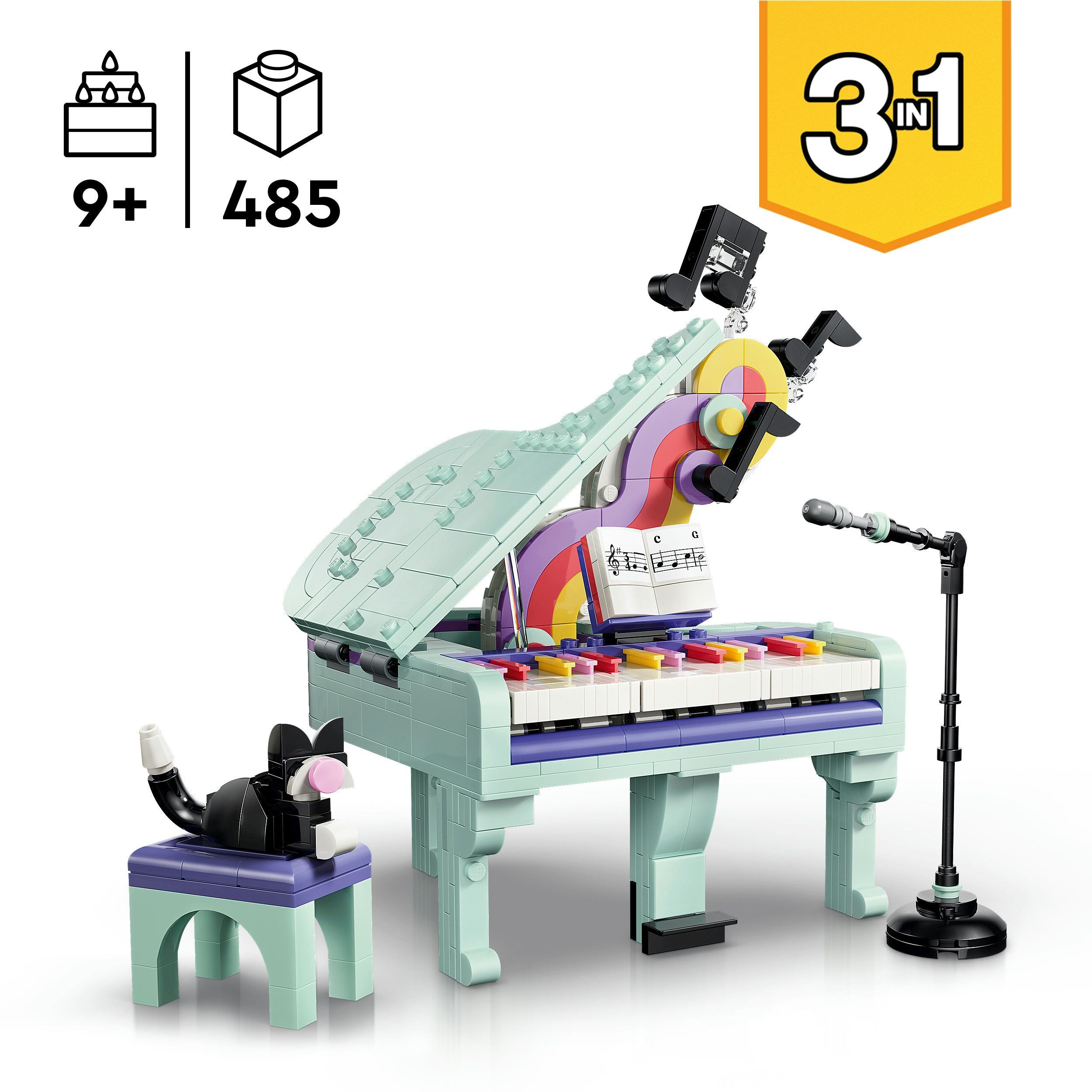 LEGO Creator 31392 Deko-Klavier mit Katze - Bild 7