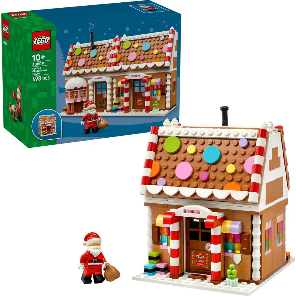 LEGO Iconic Weihnachtliches Lebkuchenhaus 40809 - Bild 1
