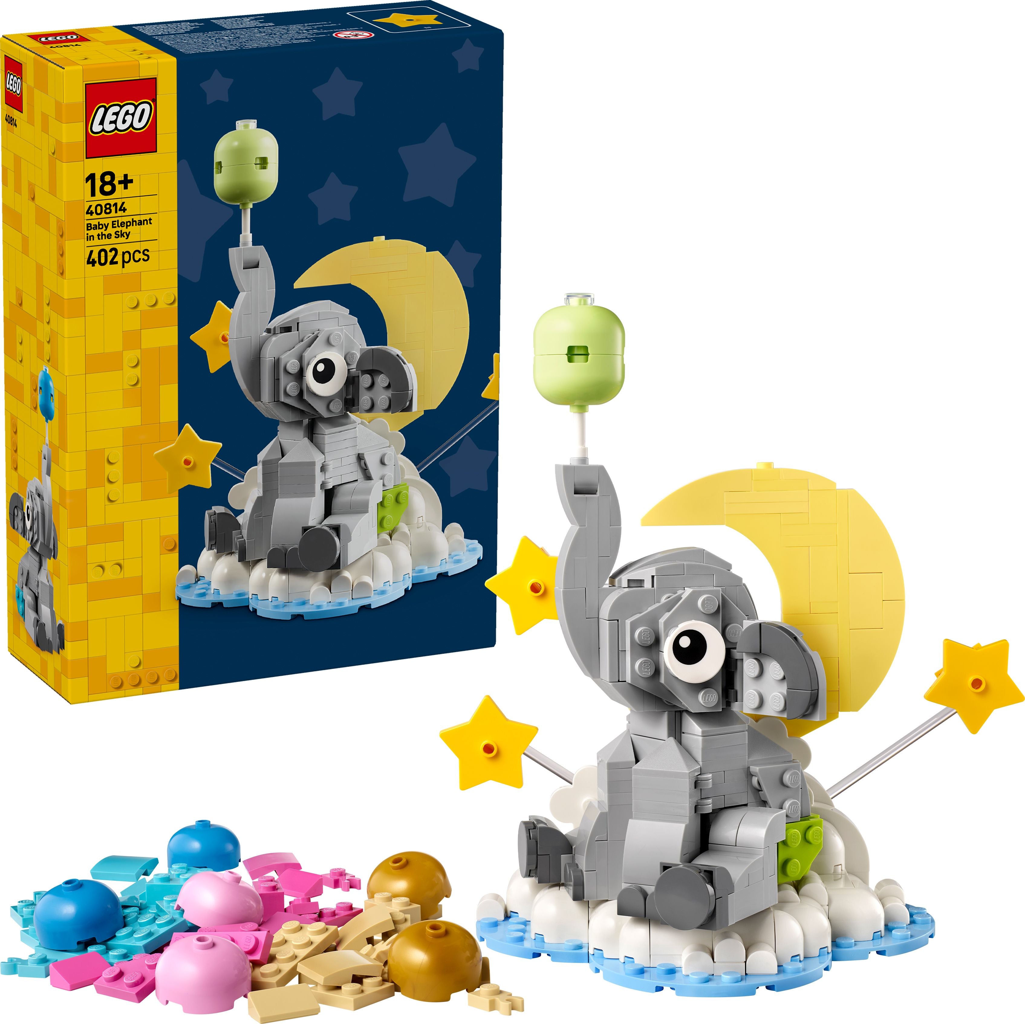 LEGO Iconic 40814 Schwebender Baby-Elefant - Bild 1