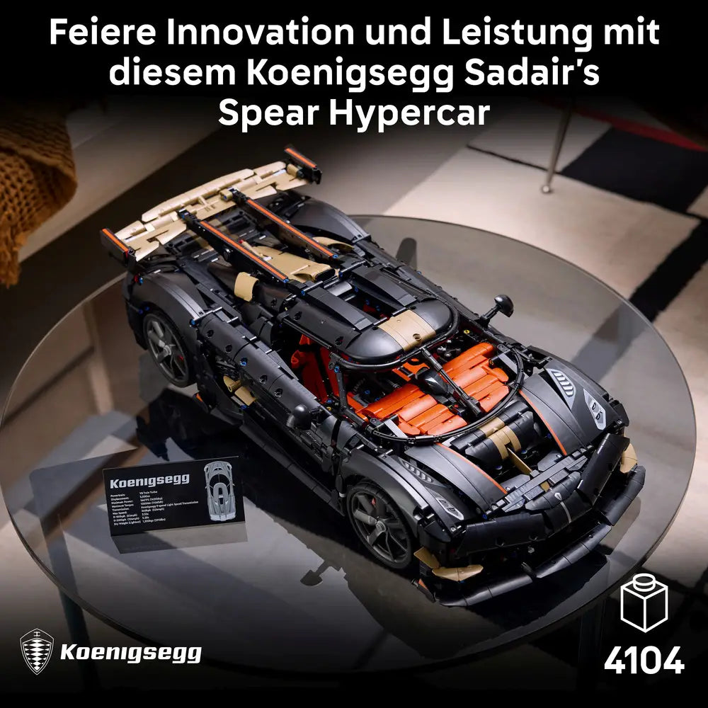 LEGO Technic Koenigsegg Sadair's Spear Hypercar 42232 - Bild 5