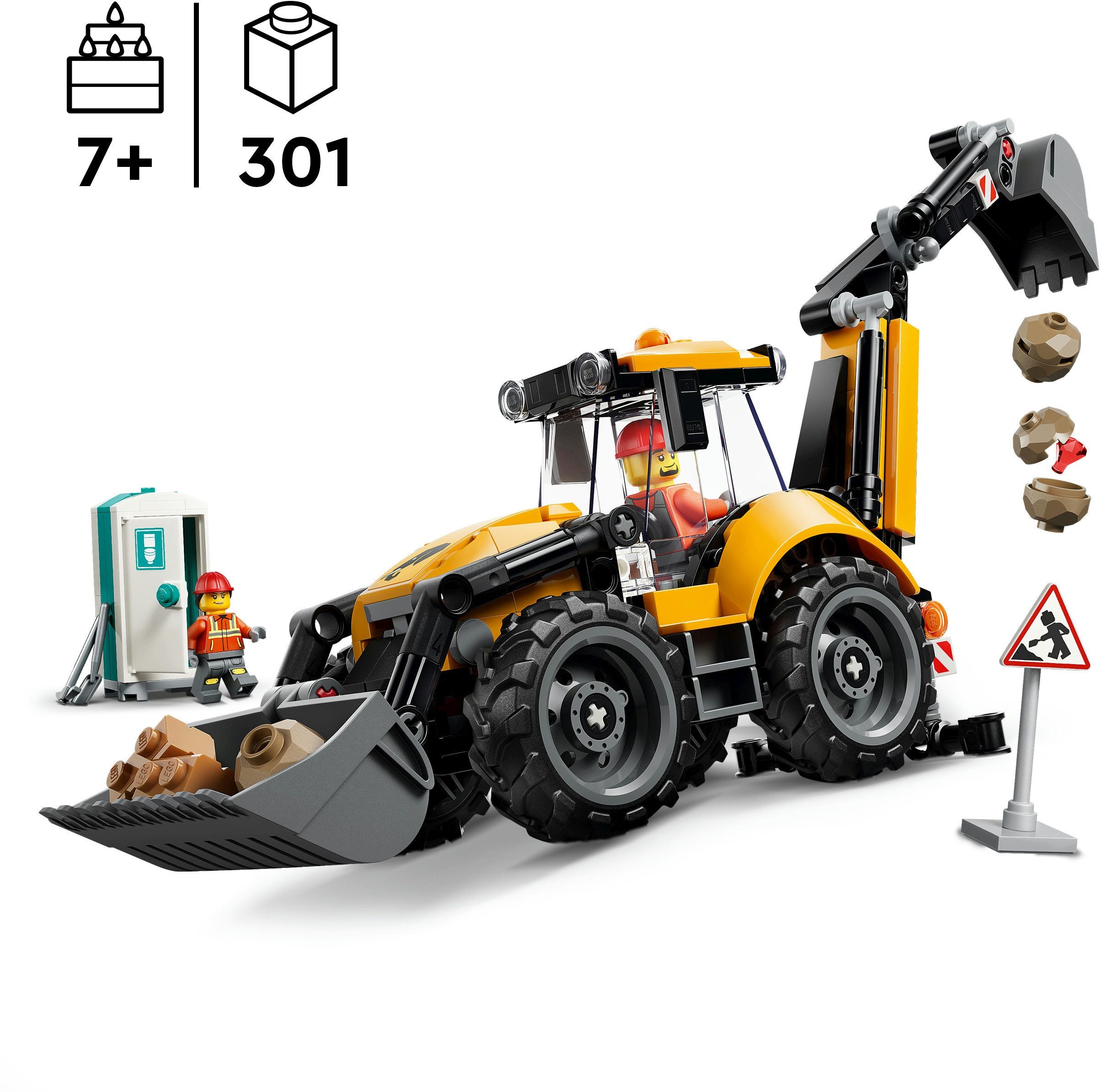 LEGO City 60480 Gelber Baggerlader - Bild 4