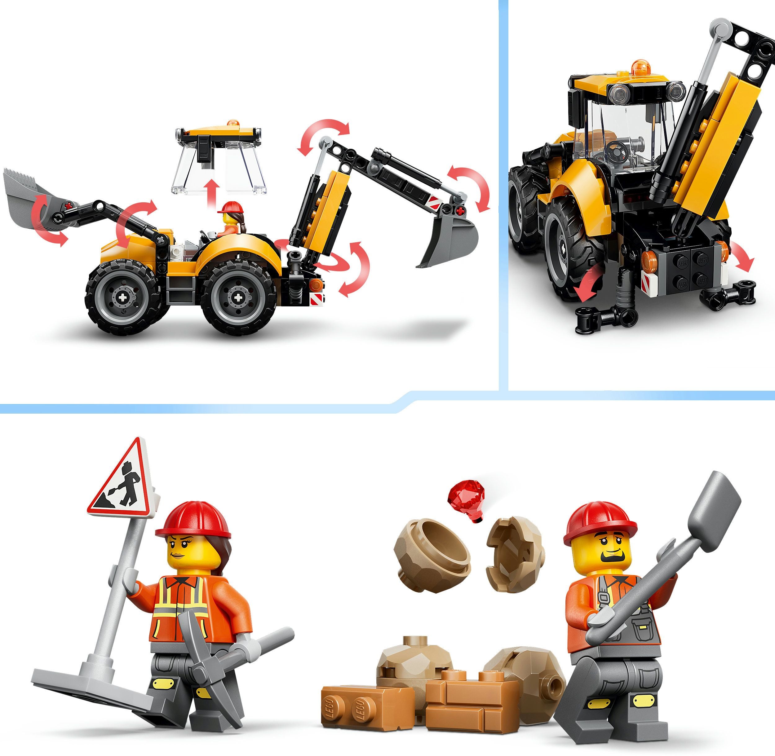 LEGO City 60480 Gelber Baggerlader - Bild 5
