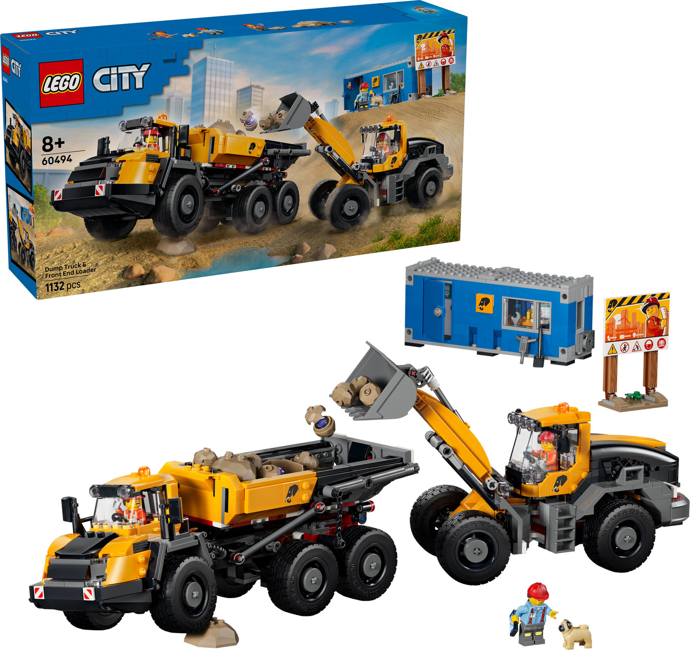 LEGO City 60494 Kipplaster und Schaufellader