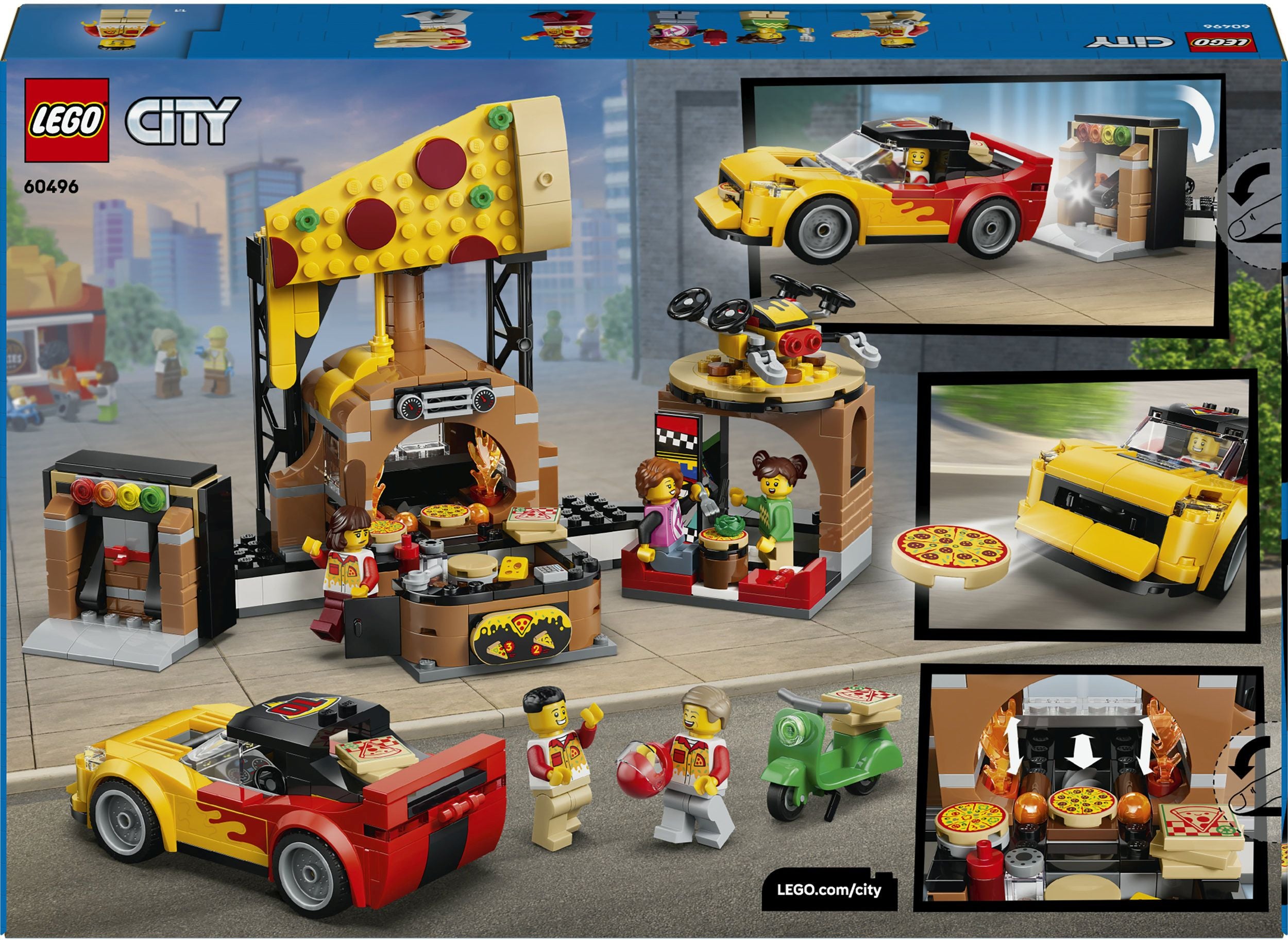 LEGO City 60496 Pizza-Liefererlebnis mit Fahrzeugen - Bild 9