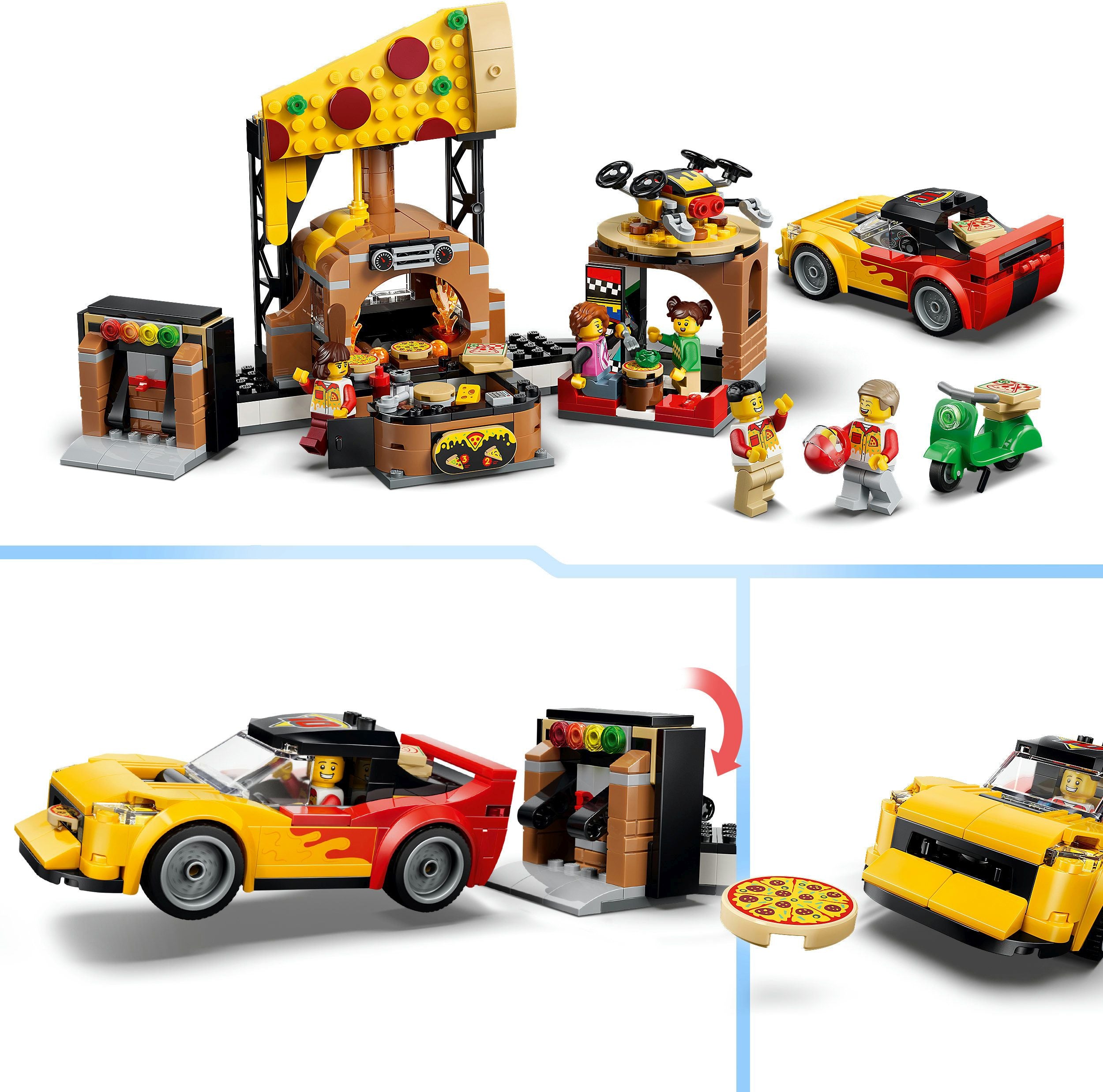 LEGO City 60496 Pizza-Liefererlebnis mit Fahrzeugen - Bild 7