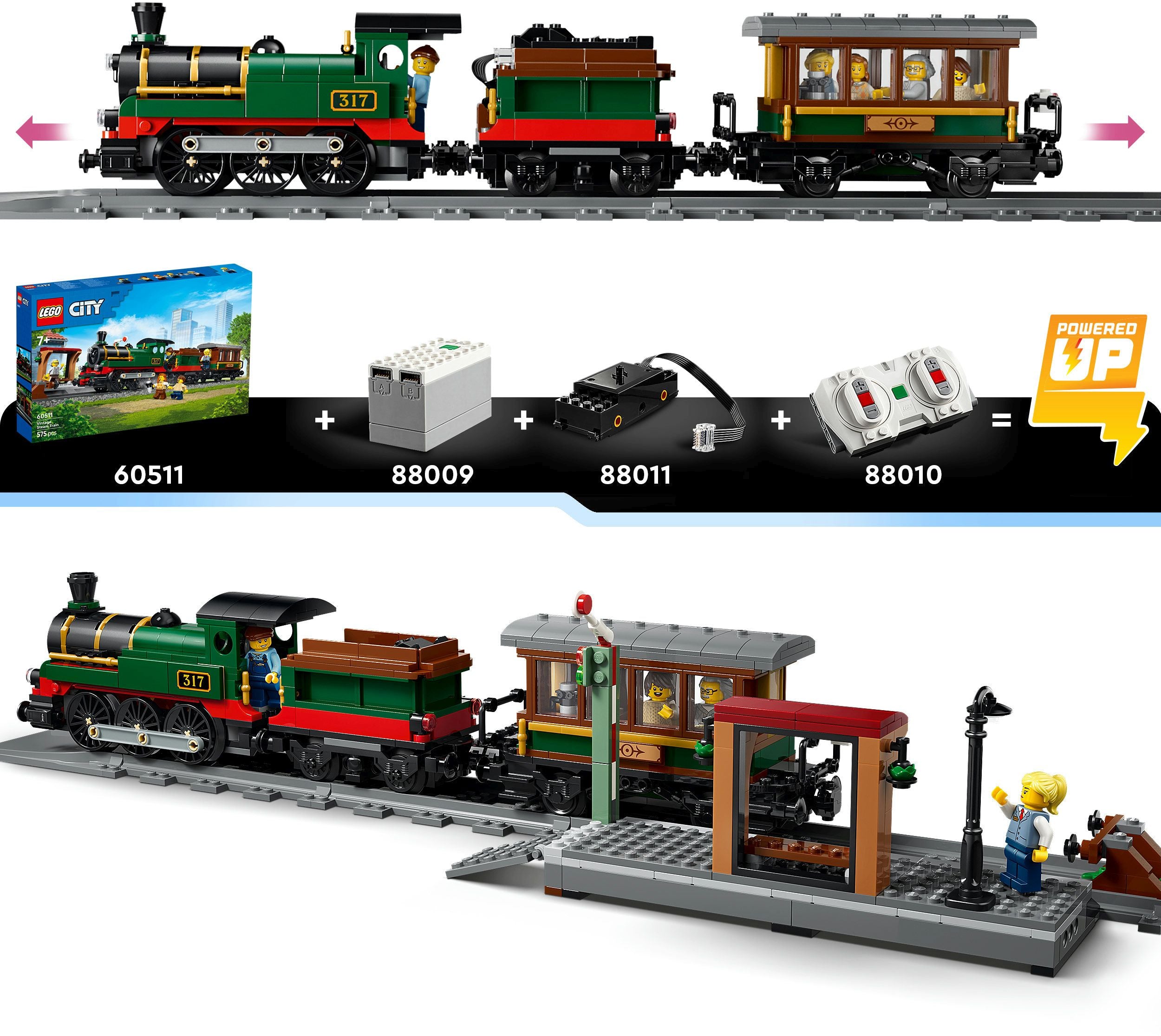 LEGO City 60511 Klassischer Dampfzug - Bild 6
