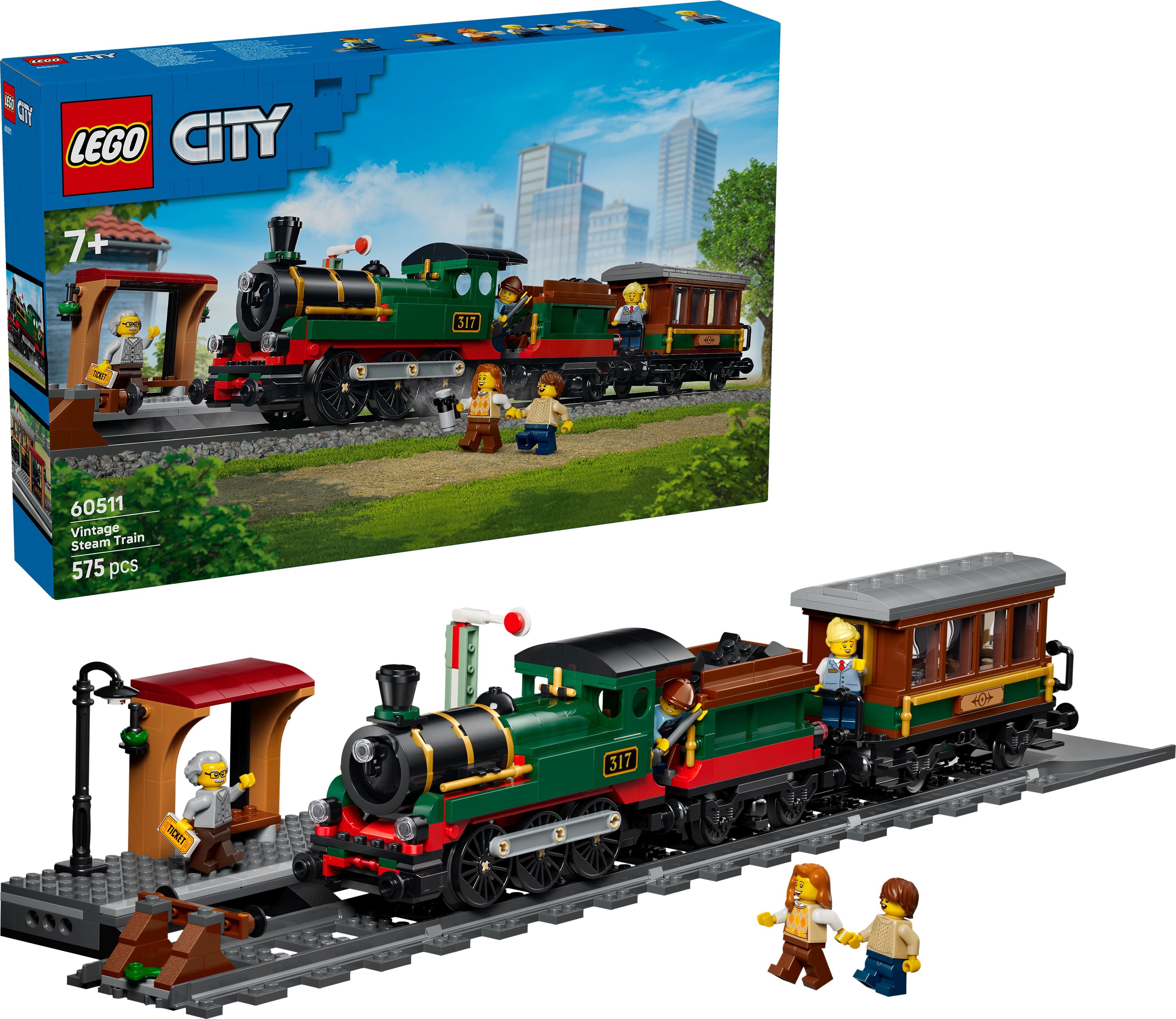 LEGO City 60511 Klassischer Dampfzug - Bild 1