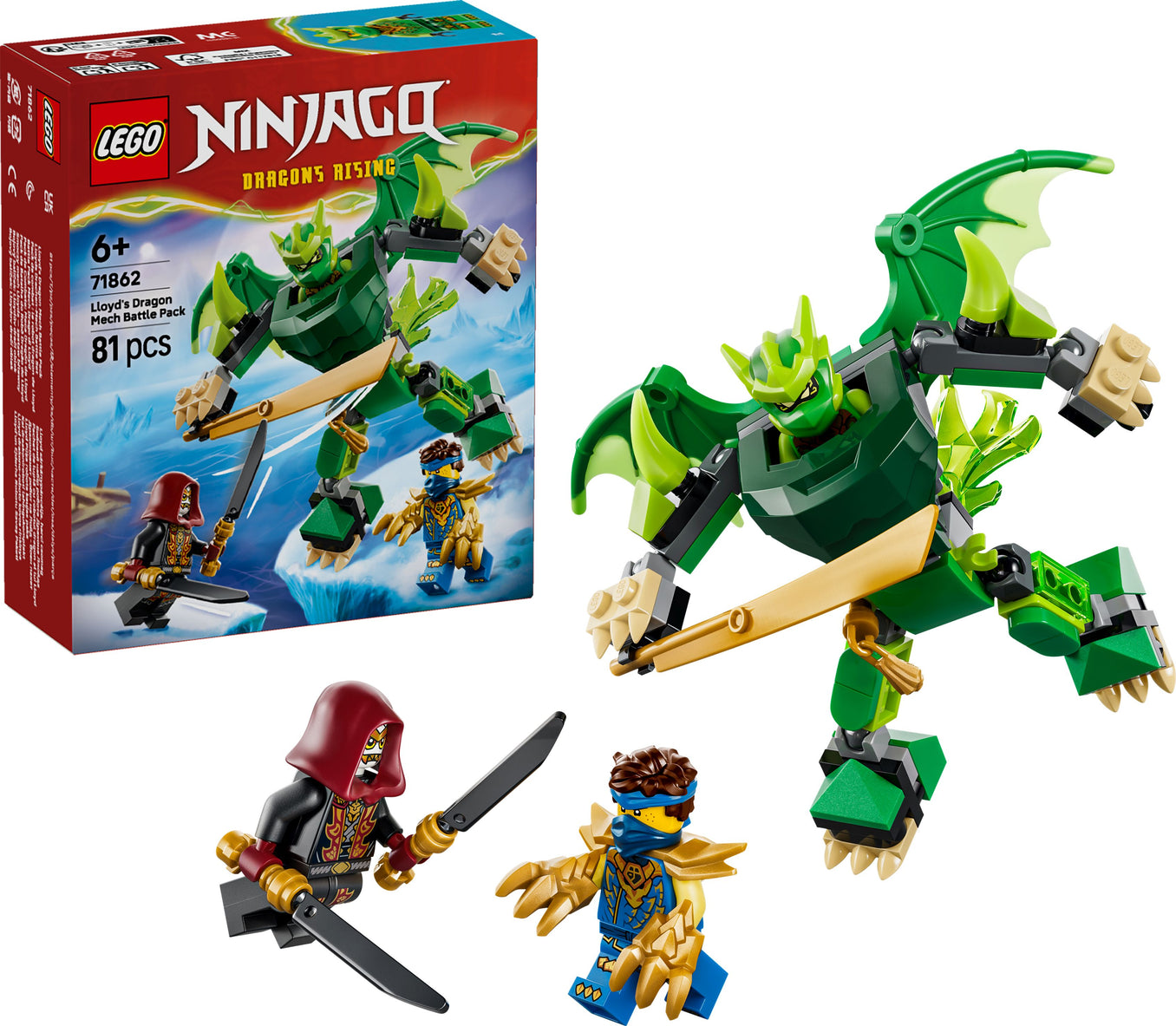 LEGO Ninjago 71862 Lloyds Drachen-Mech Battle Set