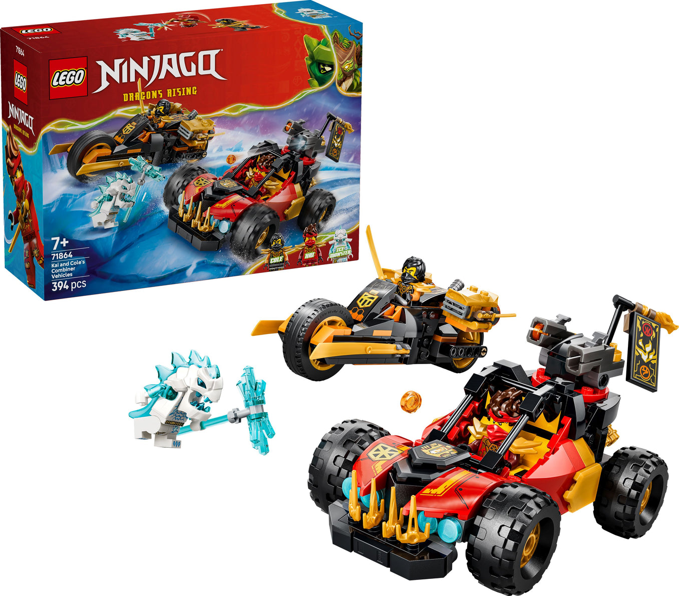 LEGO Ninjago 71864 Kais und Coles Kombi-Flitzer