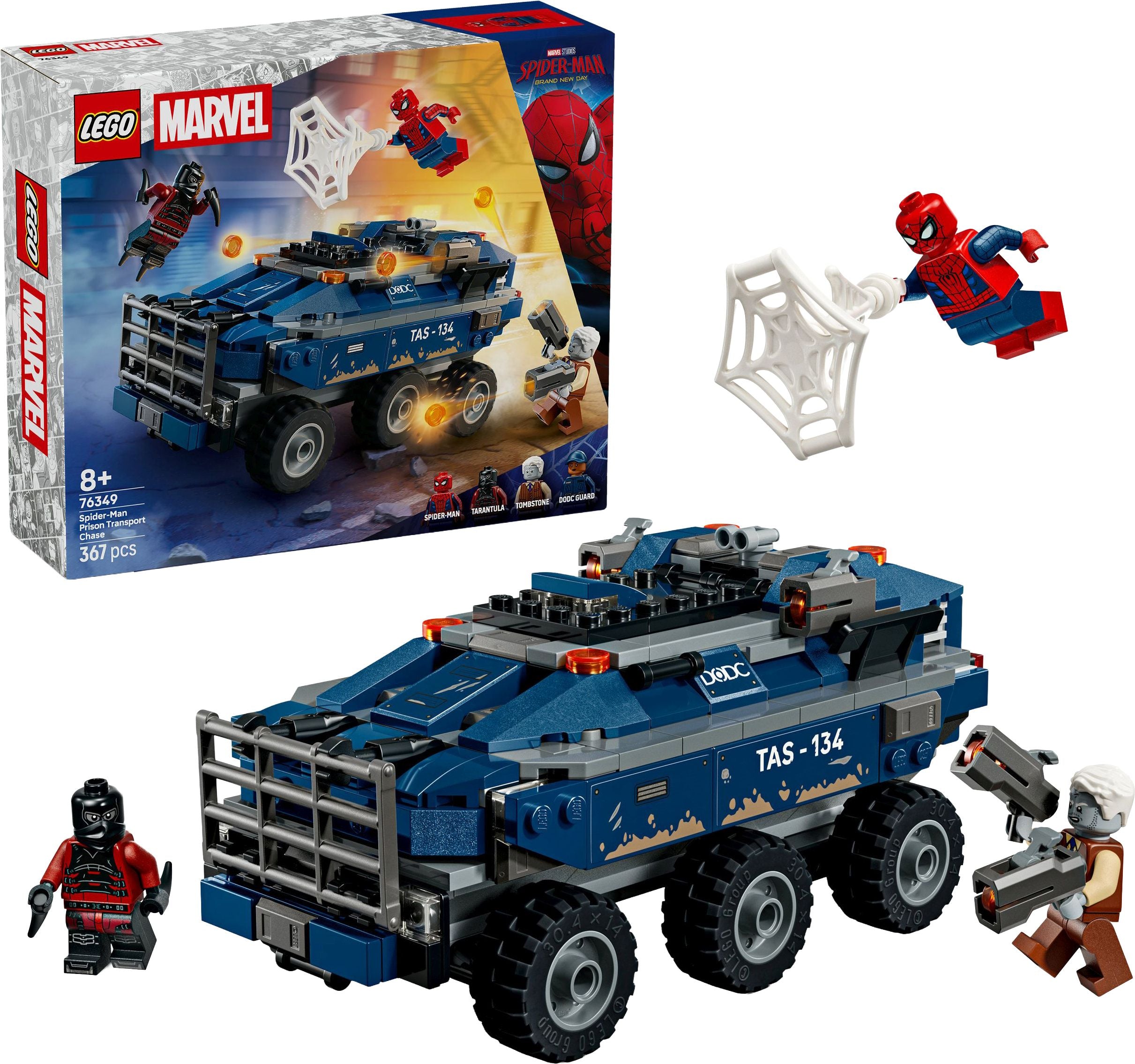 LEGO® Marvel Super Heroes™ 76349 Spider-Man Jagt den Gefängnistransporter - Bild 1