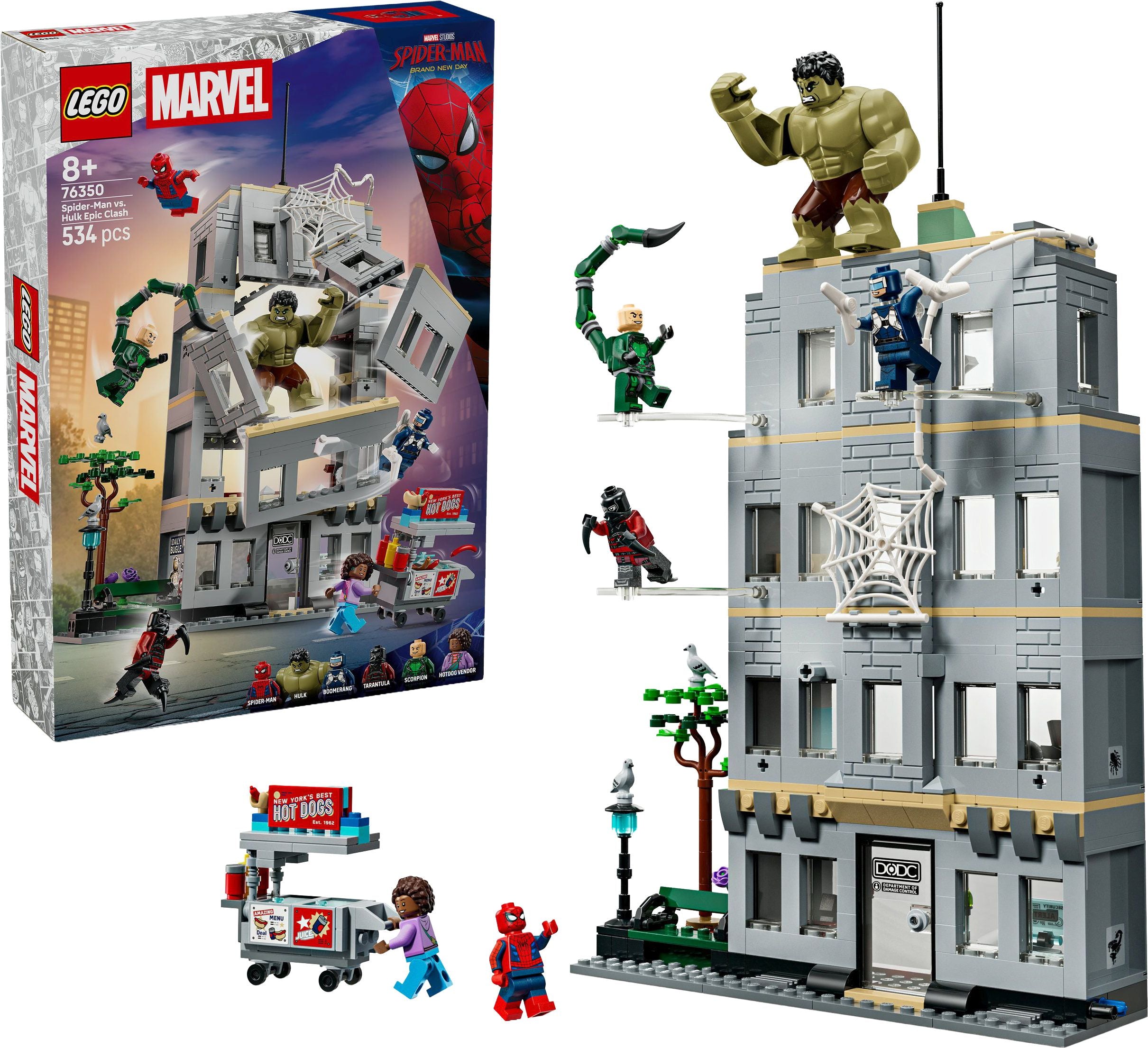 LEGO® Marvel Super Heroes™ 76350 Grosser Showdown: Spider-Man vs. Hulk - Bild 1
