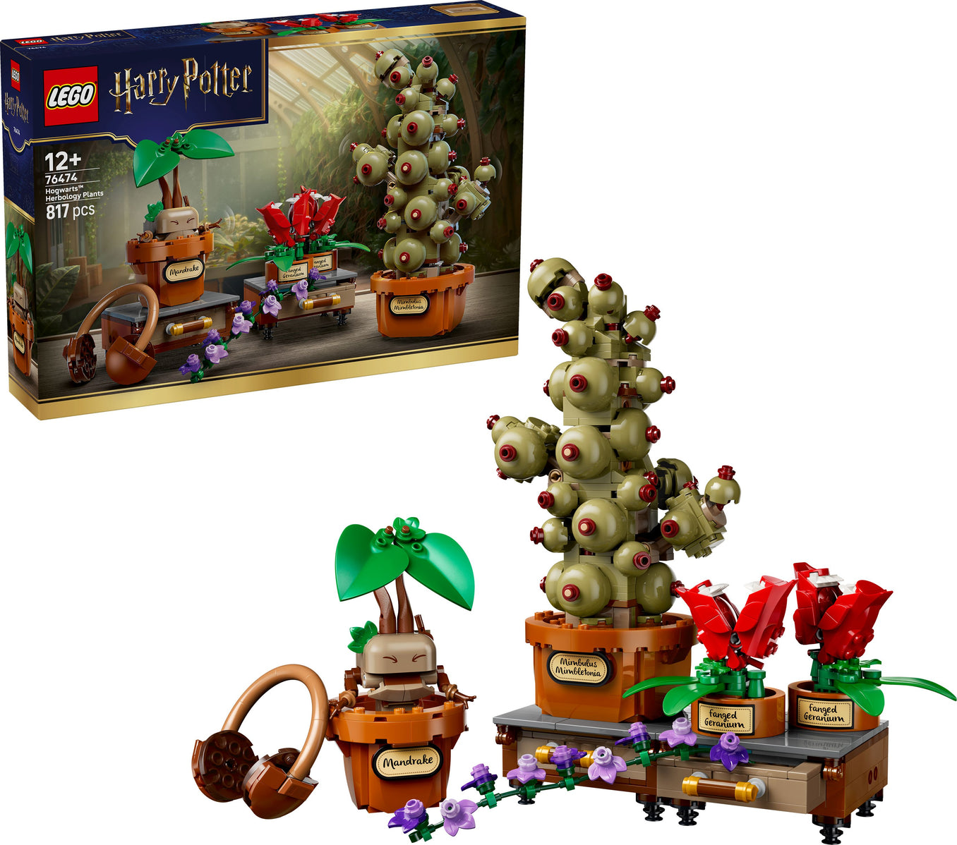 LEGO Harry Potter 76474 Schloss Hogwarts™: Kräuterkunde-Pflanzen