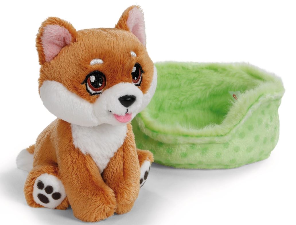 Nici Sleeping Pets Hund Shiba Inu im grünen Körbchen - Bild 2