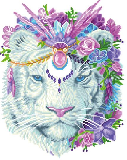 Diamond Painting Bohemian Tiger - Bild 3