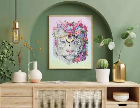 Diamond Painting Bohemian Tiger - Bild 4