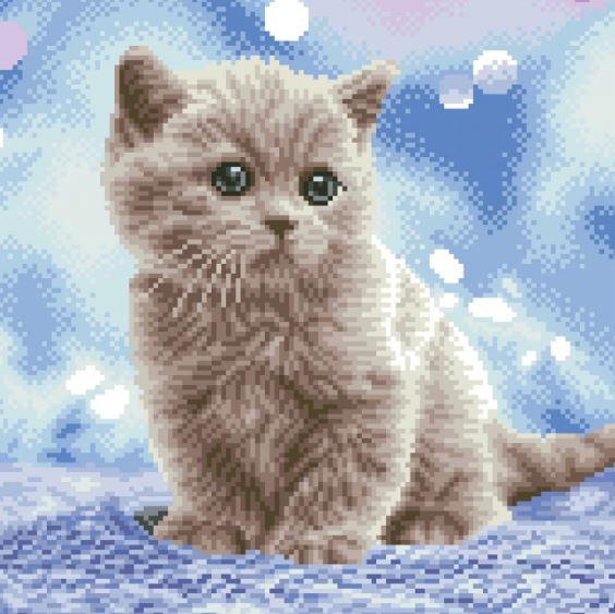 Diamond Painting Katzenbaby - Bild 3