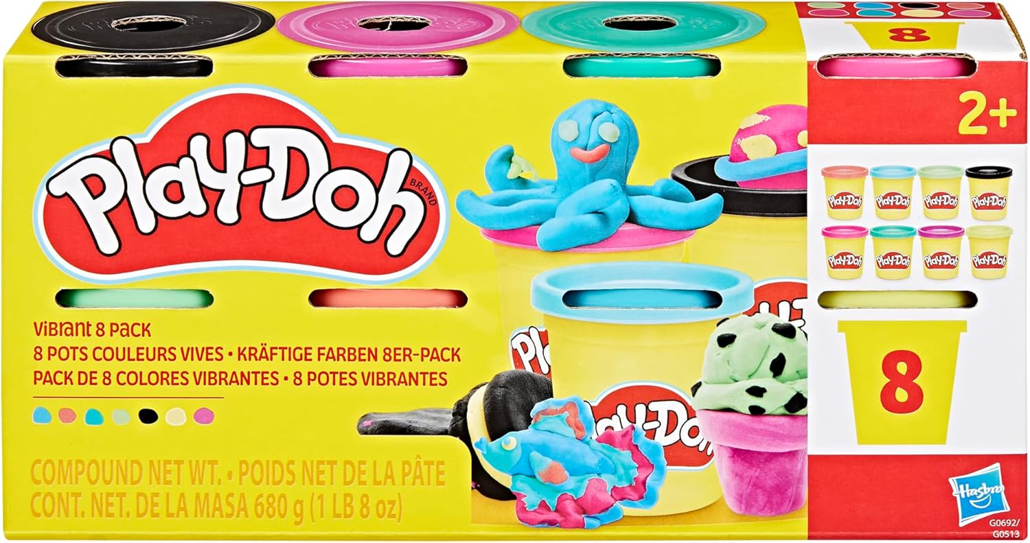 Play Doh kräftige Farben 8er Pack - Bild 1