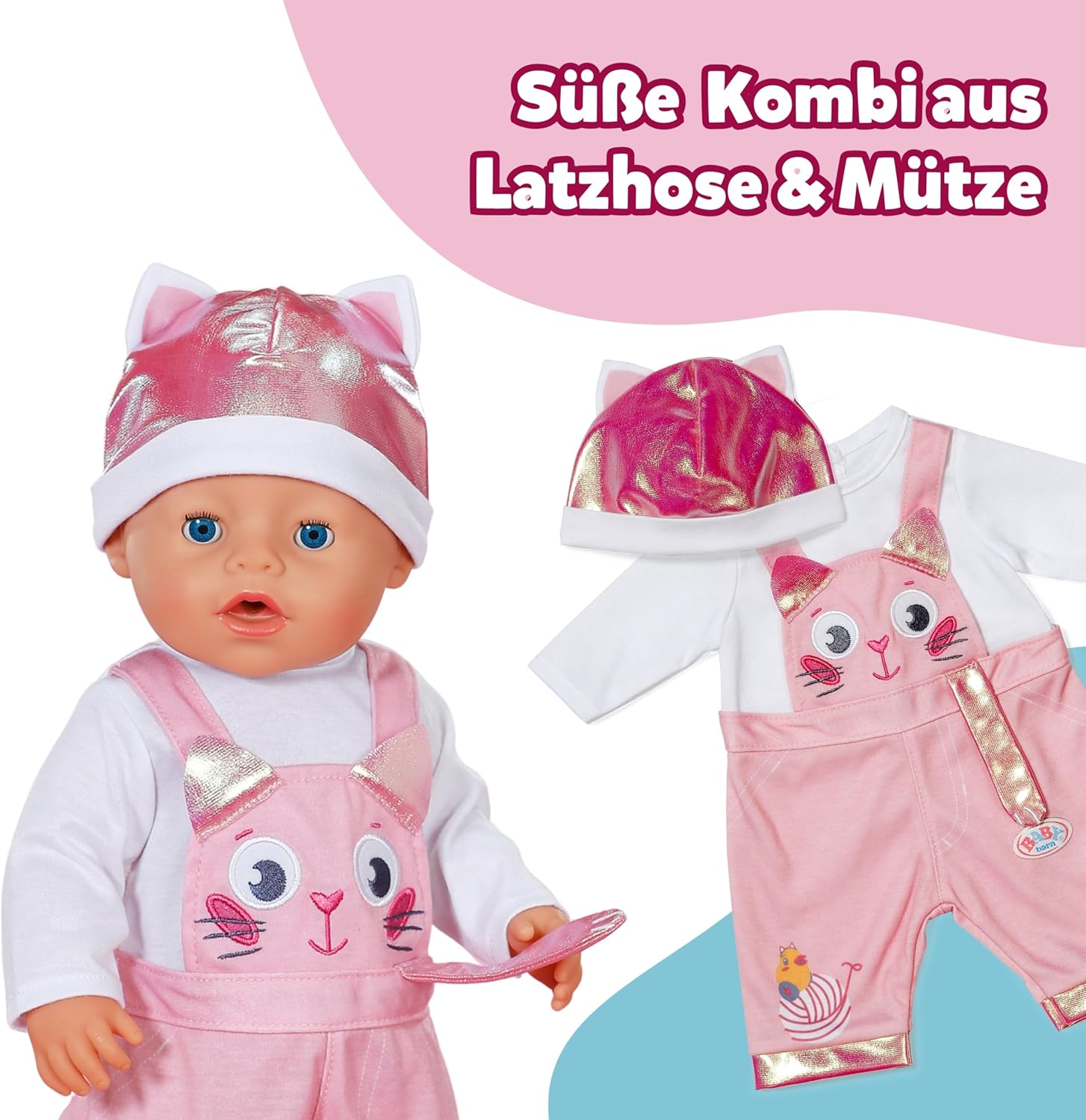 BABY born Einteiler mit Mütze 43cm - Bild 4