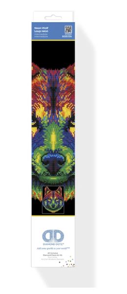 Diamond Painting Neon Wolf - Bild 3