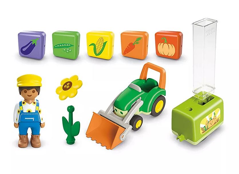 PLAYMOBIL JUNIOR: Traktor mit lustiger Pflanzmasch 71773 - Bild 3