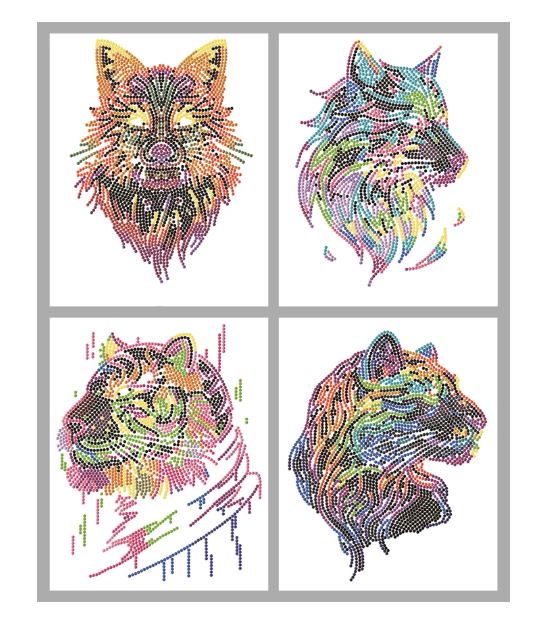 Diamond Painting Neon Raubkatzen - Bild 3
