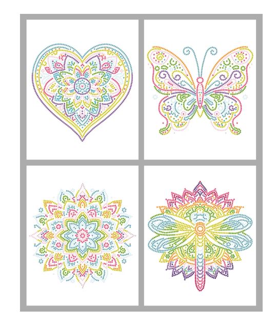 Diamond Painting Neon Mandalas - Bild 3