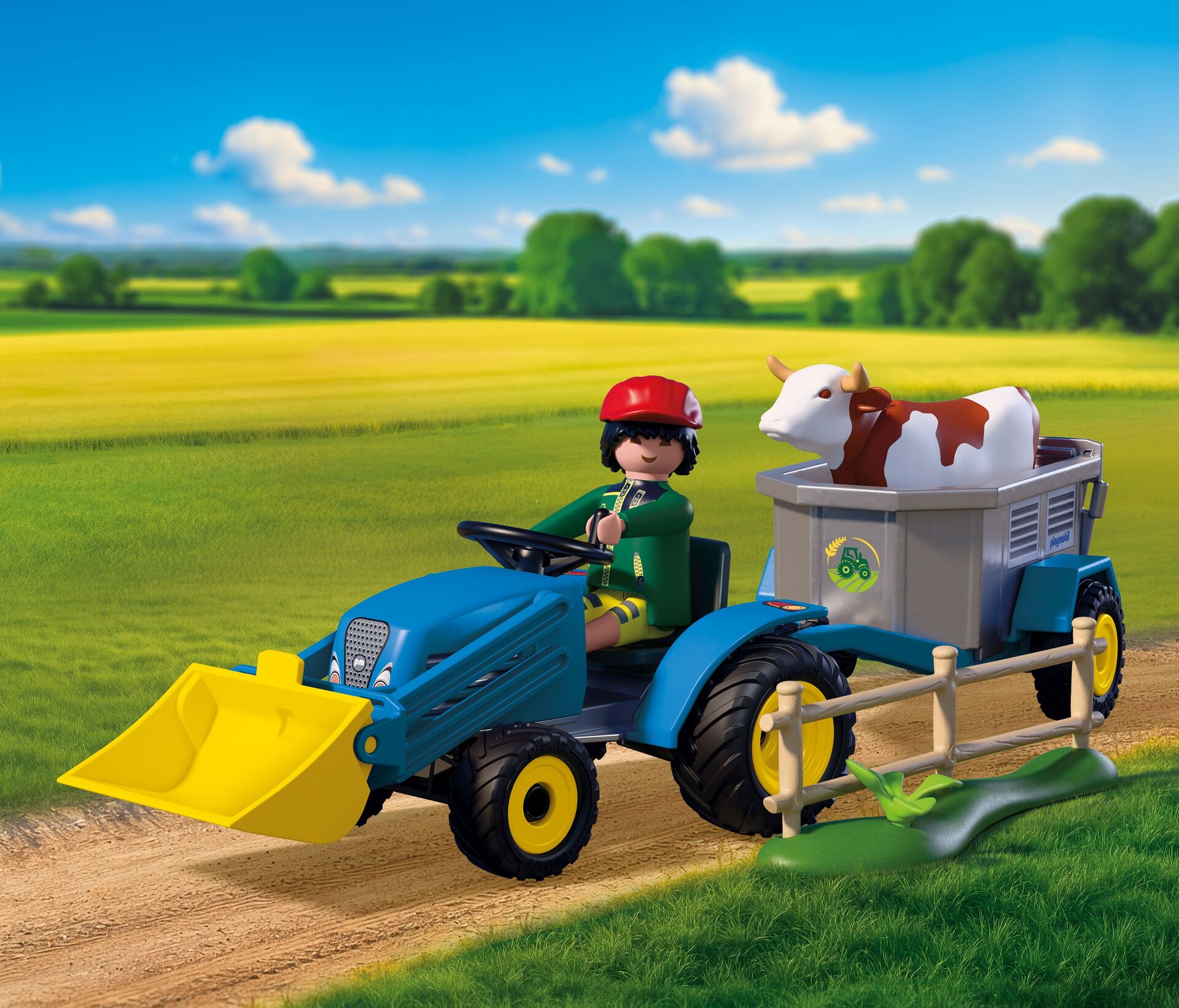 PLAYMOBIL Kleiner Traktor mit Heuschwader 72163 - Bild 3