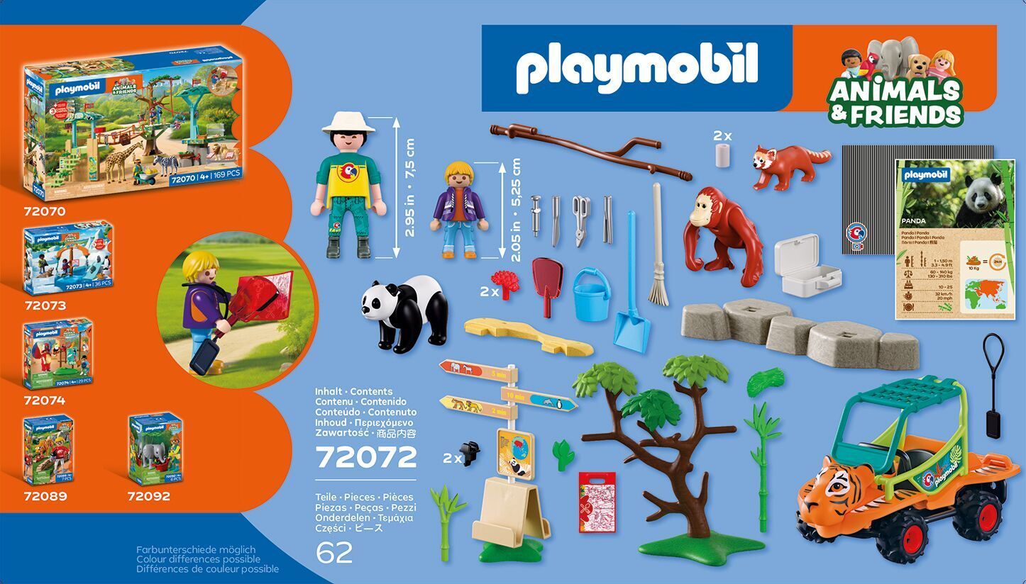 PLAYMOBIL Animals & Friends: Zoo: Tierpflegermobil 72072 - Bild 3