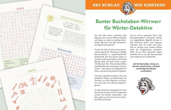 Sei schlau wie Einstein! - Wortsuchrätsel in Grossschrift - Bild 3