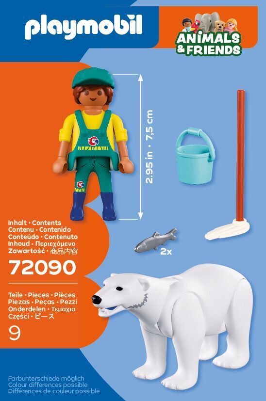 PLAYMOBIL Animals & Friends: Zoo: Eisbär und Pfleger 72090 - Bild 3