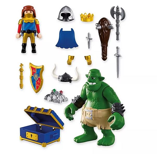 PLAYMOBIL Knights Troll mit Löwenritterschatz 72116 - Bild 3