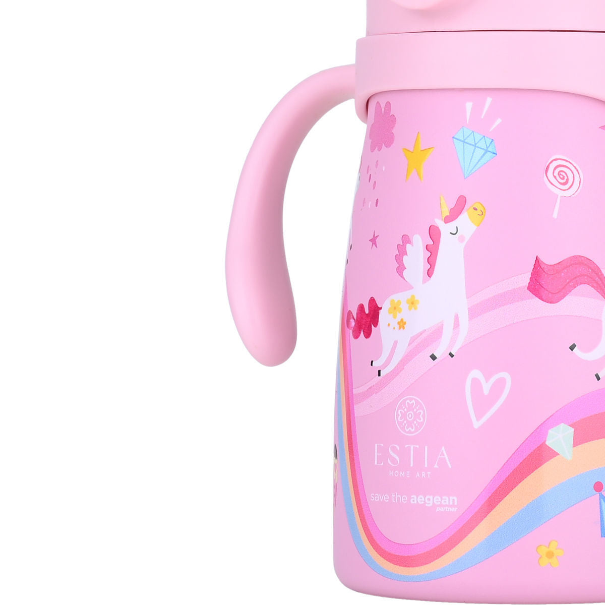 ESTIA Edelstahl Trinkflasche Kids Rainbow Dream 3 dl - Bild 3