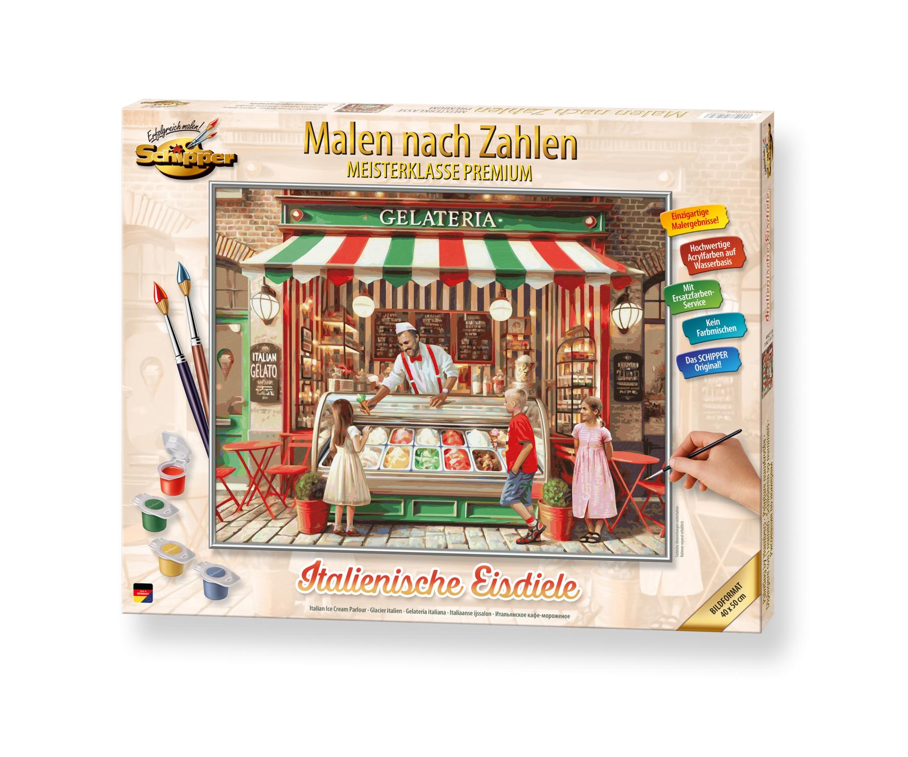 Schipper Italienische Eisdiele Malen nach Zahlen 40x50cm - Bild 3