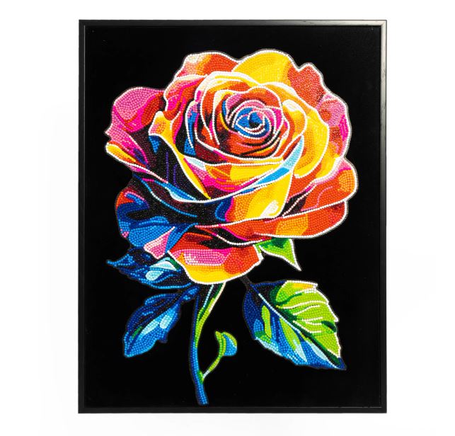 Diamond Painting Neon Rose - Bild 3