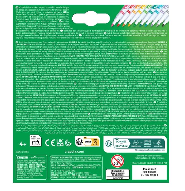 Crayola 10 Textilstifte - Bild 3