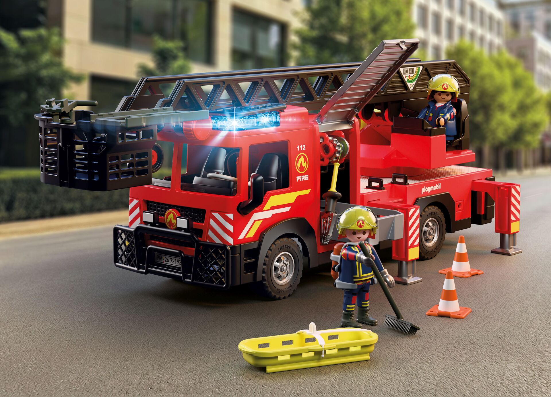 PLAYMOBIL City Action Feuerwehr-Leiterfahrzeug 72192 - Bild 3