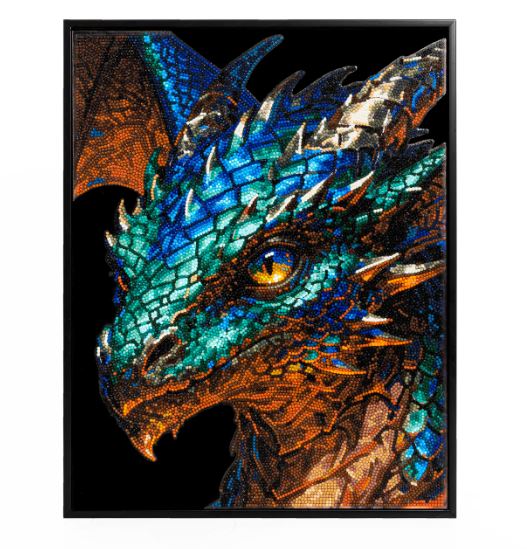 Diamond Painting Neon Drache - Bild 3
