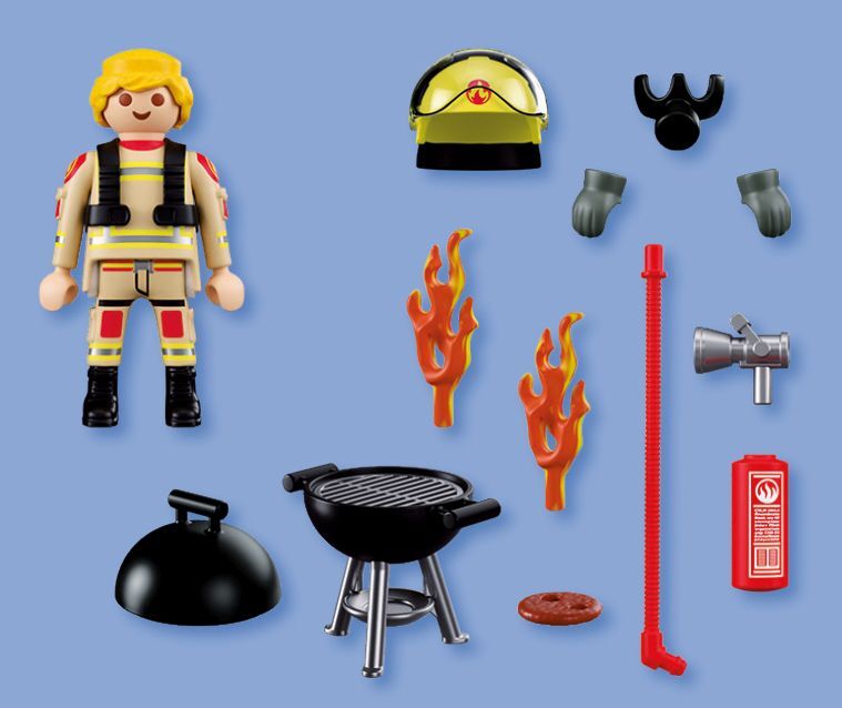 PLAYMOBIL Special Plus Feuerwehrmann mit Brandherd 72149 - Bild 3