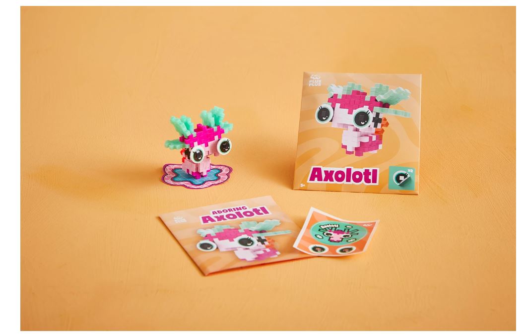 31 Kreativ Bausteine Axolotl pink - Bild 3